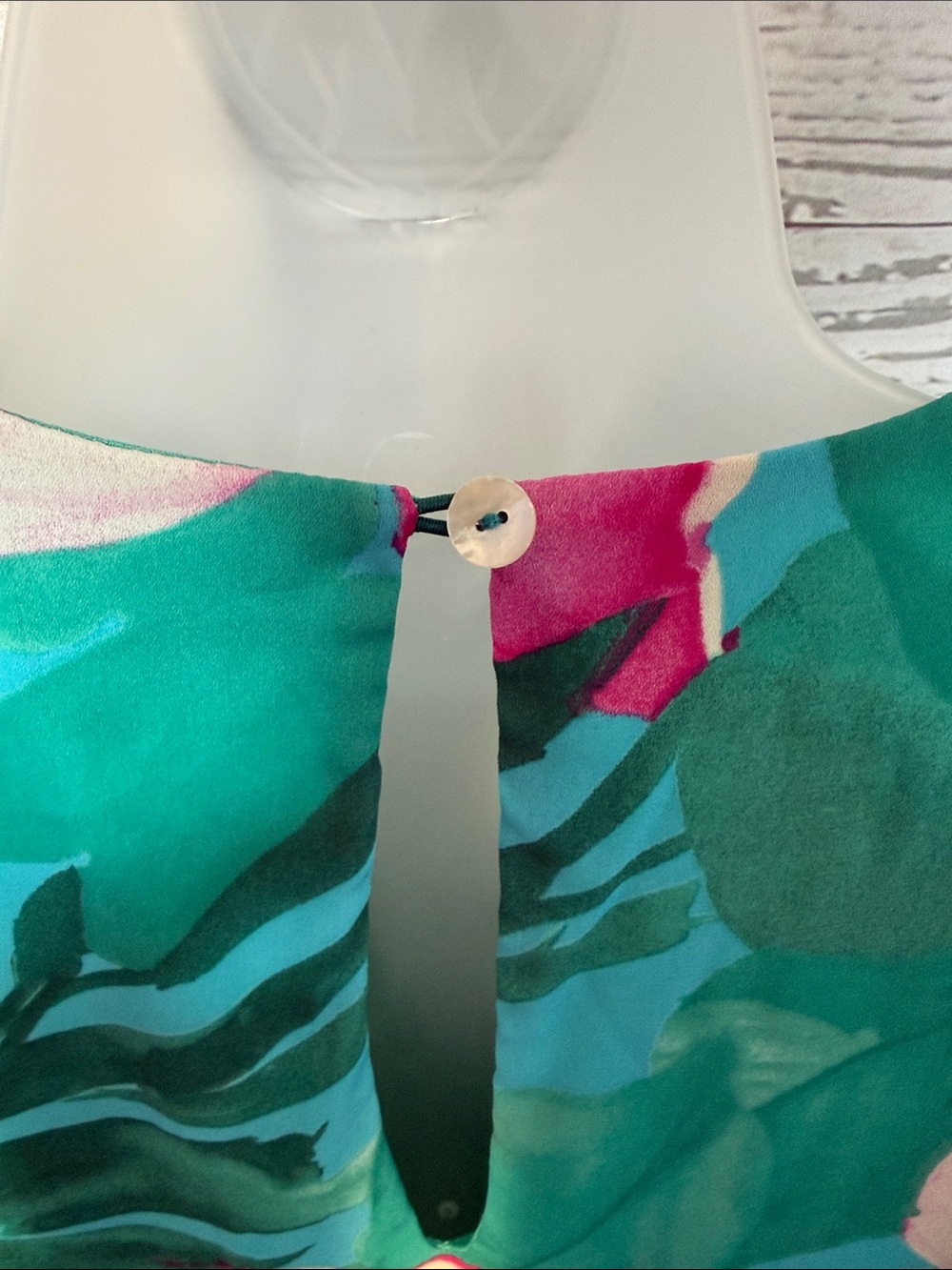 Show Me Your MuMu Teal and Pink Floral Print Romper Jumpsuit Size Large - Picture 5 of 9